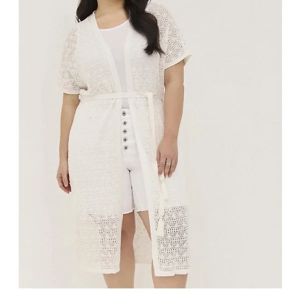 Crochet Open Sweater - Picture 4 of 8